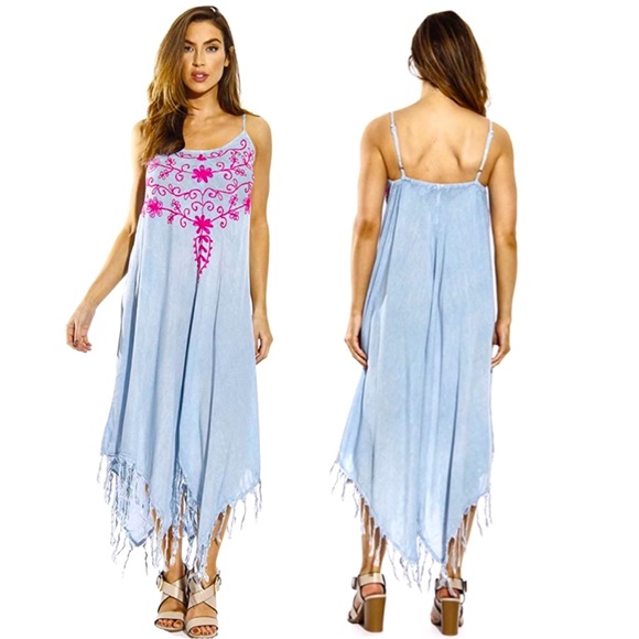 Dresses & Skirts - Boho Denim Look Dress!